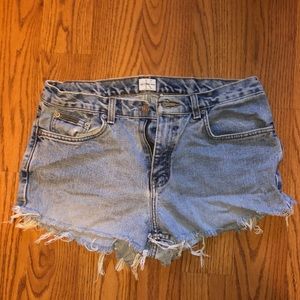 cut off denim shorts